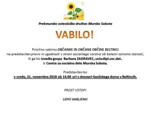 1. vabilo predstavitev pravic in ugodnosti socialno varstvo csd vabilo 2018 